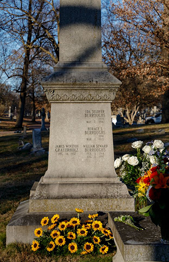 Burroughs family obelisk. Bellefontaine Cemetery and Arboretum, St. Louis, Missouri. 01-09-26 c2026 Jon Blumb