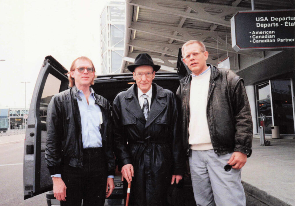Bill Rich, William S Burroughs and James Grauerholz April 26, 1989, Toronto. © 2026 Bill Rich